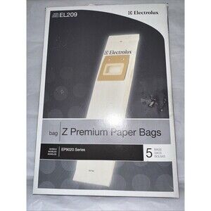 ELECTROLUX VACUUM TYPE Z PREMIUM PAPER BAGS EL209 EP9020 SERIES NEW Box Of 5